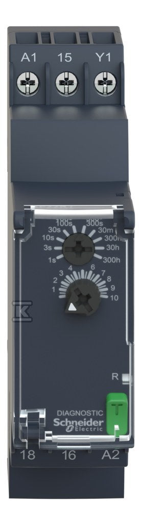 Przekaźnik czasowy z opóźnieniem zakres 0.05s300h, 24240V AC/DC, 1 styk C/O