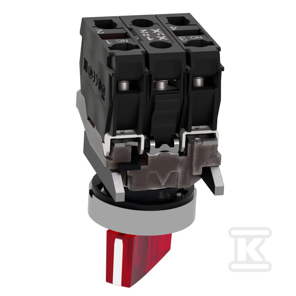 Przełącznik 2 pozycyjny, metalowy, LED 24V