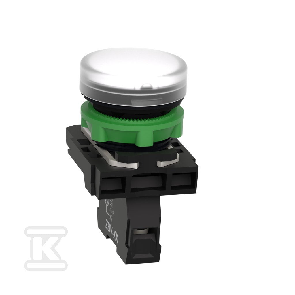 Lampka sygnalizacyjna biała LED 24V plastikowa typowa