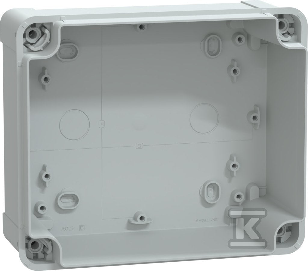 Puszka ABS nieprzezroczysta pokrywa 192 x 164 x 105 mm