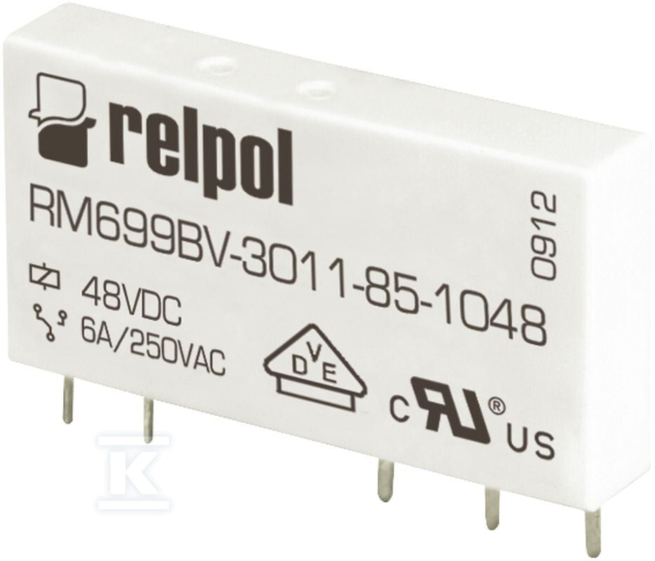 Przekaźnik miniaturowy RM699BV-3011-85-1005 elektromagnetyczny wersja pionowa, do obwodu drukowanego i gniazda wtykowego