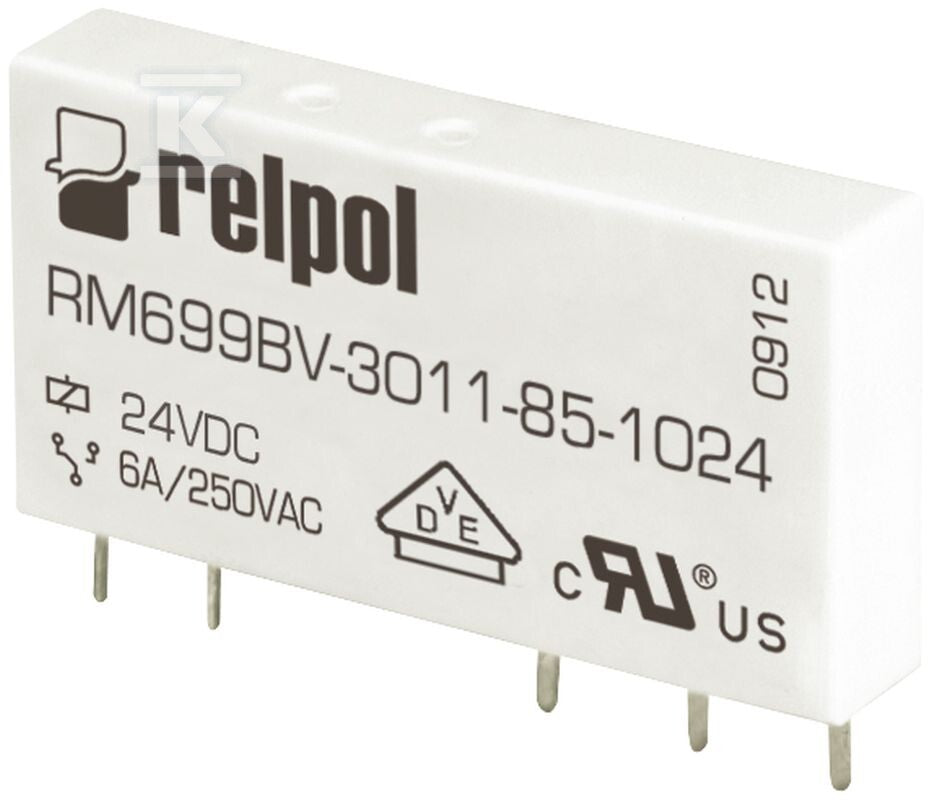 Przekaźnik miniaturowy RM699BV-3211-85-1024 elektromagnetyczny wersja pionowa, do obwodu drukowanego i gniazda wtykowego