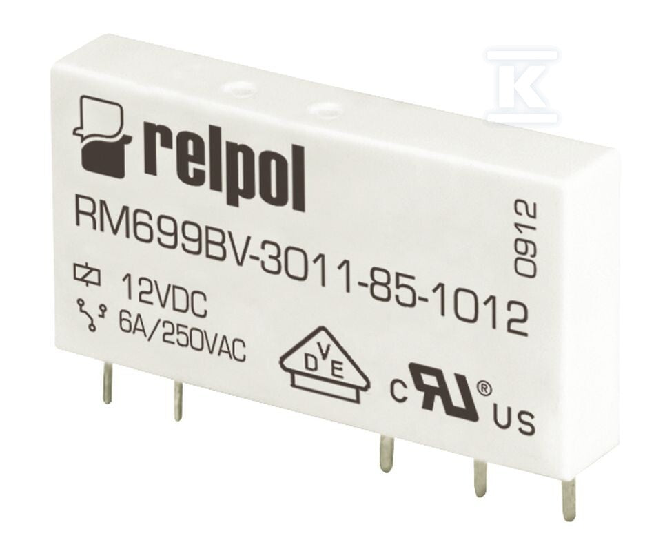 Przekaźnik miniaturowy RM699BV-3211-85-1060 elektromagnetyczny wersja pionowa, do obwodu drukowanego i gniazda wtykowego