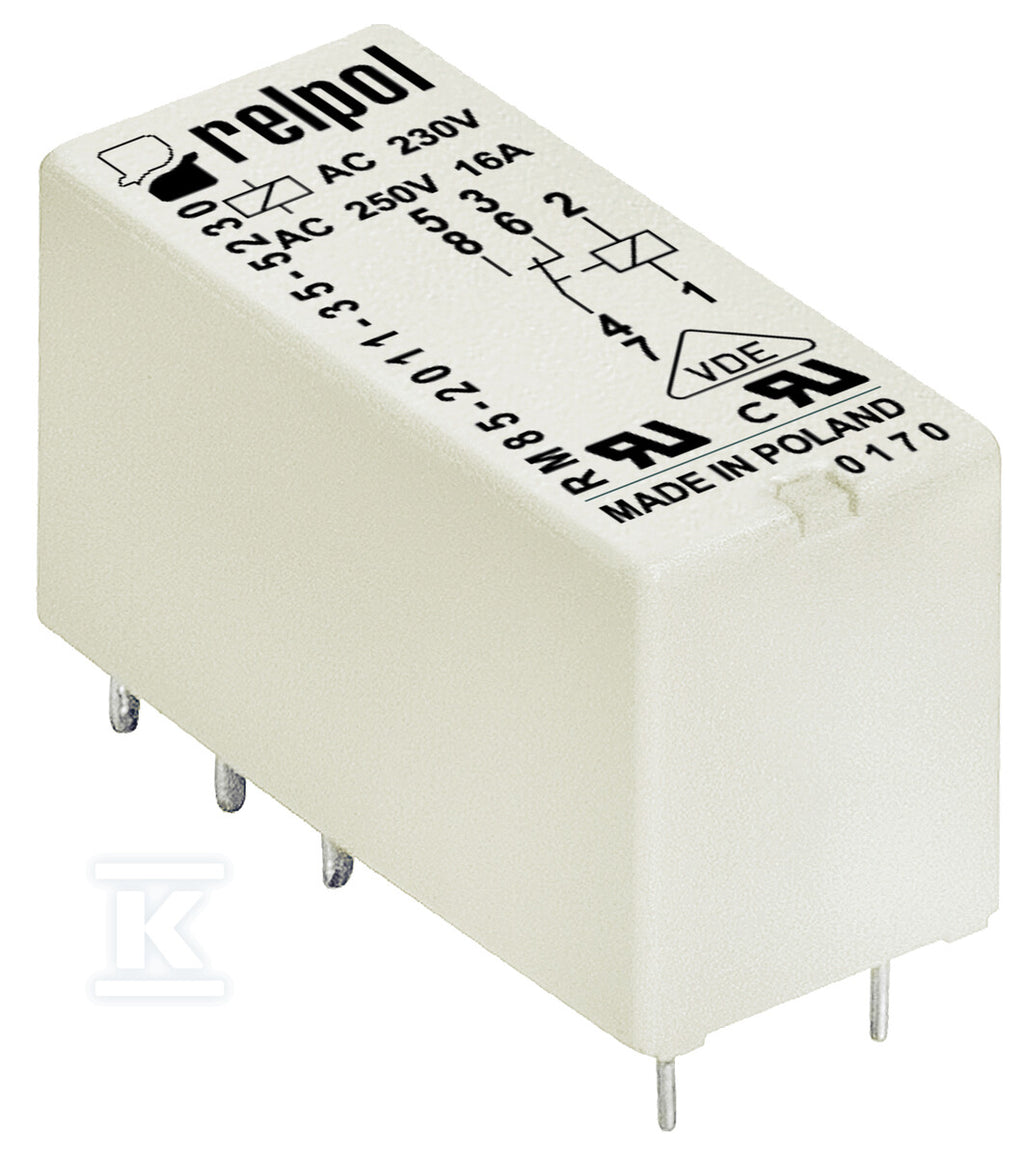 Przekaźnik miniaturowy RM85-3021-25-S009 elektromagnetyczny do obwodu drukowanego i gniazda wtykowego