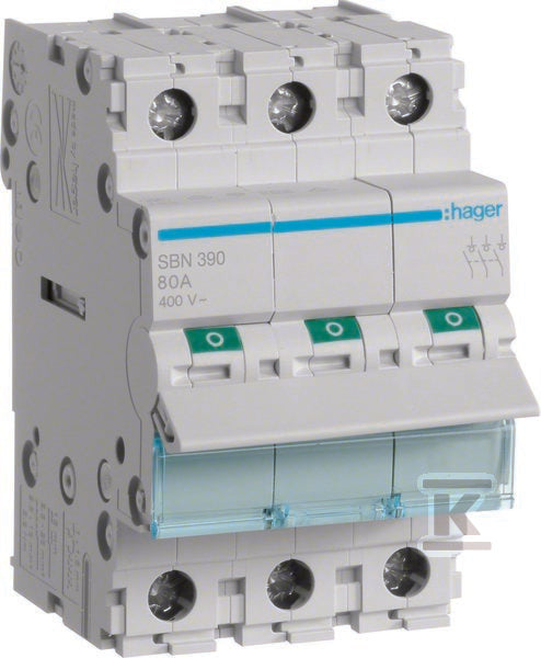 Modułowy rozłącznik izolacyjny 3P 100A 400VAC