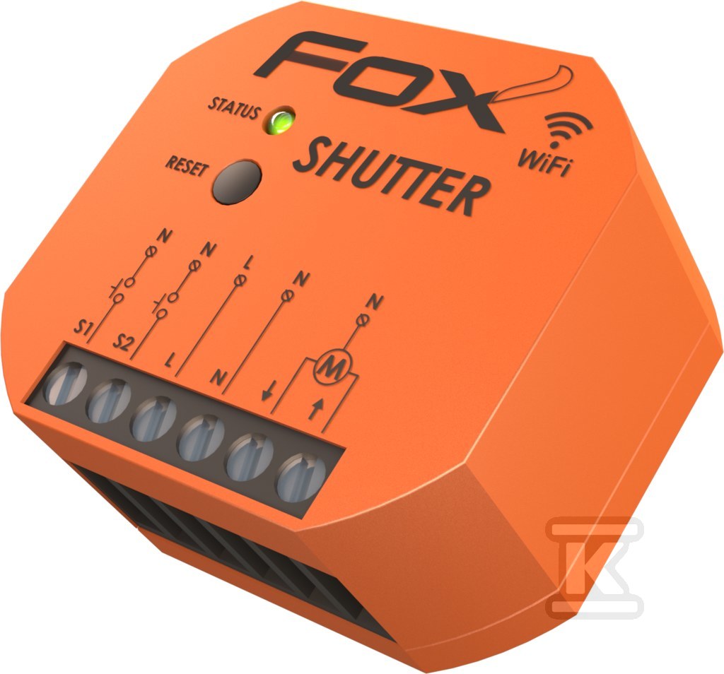 DOPUSZKOWY STEROWNIK ROLET Wi-Fi Z SILNIKIEM 230V SHUTTER FOX