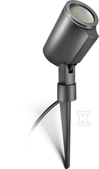 Oprawa ogrodowa LED reflektor ze szpikulcem, Steinel Spot Garden Nightautomatic z czujnikiem zmierzchu, GU10 7W 3000K 520lm, IP44, antracyt