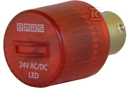 Dioda LED 24 V AC/DC czerwona T0-IKML024K