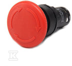 Przycisk dłoniowy bezpieczenstwa, monoblok, 1NO+1NC, grzybek 40 mm, czerwony T0-MB102E
