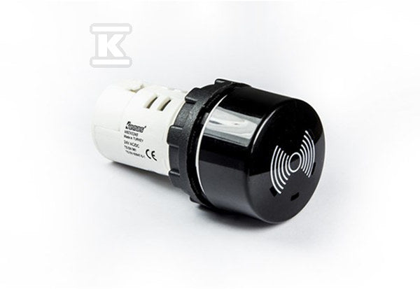 Buzzer, monoblok, 230V AC, 90db, czarny T0-MBZX220S