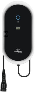 Ładowarka Wallbox 11 kW, kabel ładujący 5m typ 2, trójfazowa, karty RFID, IP54, wskaźnik ładowania, licznik energii, TECHNIVOLT 1100 SMART