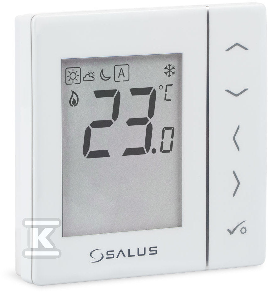 Regulator temperatury dobowy biały podtynkowy 230V VS35W