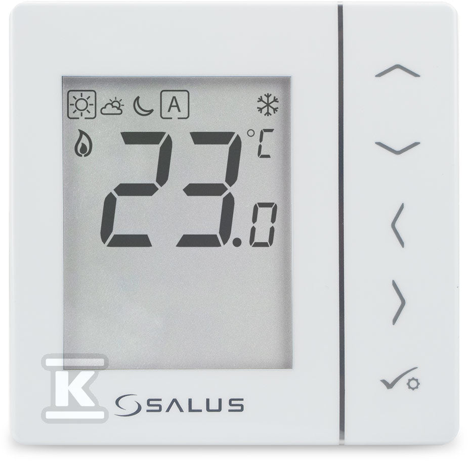 Regulator temperatury dobowy biały podtynkowy 230V VS35W