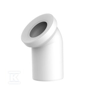Kolanko WC 45 ° DN100