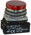 Lampka NEF30LDB 24V-230V czerwona W0-LDU1-NEF30LDB C