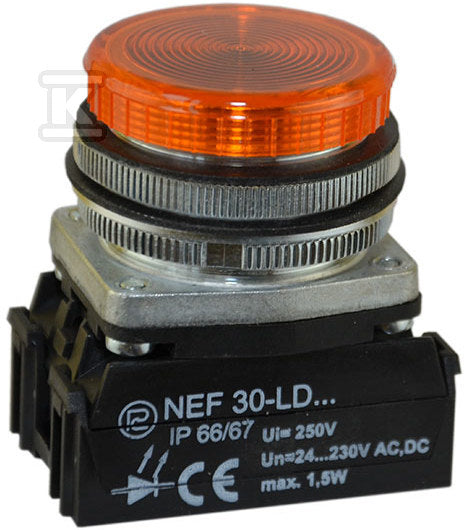 Lampka NEF30LDB 24V-230V żółta W0-LDU1-NEF30LDB G