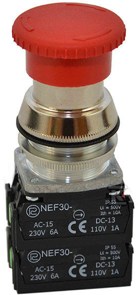Przycisk NEF30-DRp4X czerwony W0-NEF30-DRP 4X C
