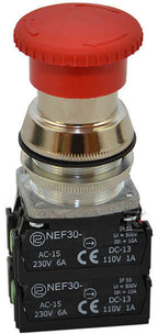 Przycisk NEF30-DRp4X czerwony W0-NEF30-DRP 4X C