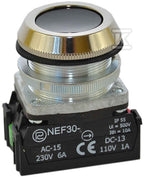 Przycisk NEF30-K2X czarny W0-NEF30-K 2X S
