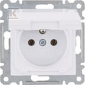 LUMINA Gniazdo 2P+E z klapką opcj. IP44, 230V/16A, biały