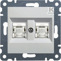 LUMINA Gniazdo komputerowe podwójne RJ45 kat.5e FTP, biały