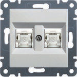 LUMINA Gniazdo komputerowe podwójne RJ45 kat.5e FTP, biały