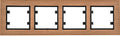 LUMINA Passion Ramka 4-krotna pozioma, drewno buk