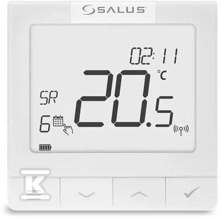 Regulator temperatury bezprzewodowy SALUS WQ610RF Quantum, 230V tygodniowy podtynkowy, z OpenTherm