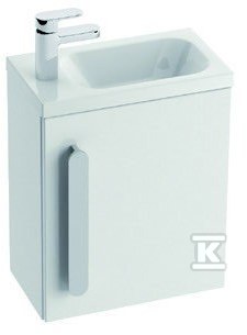 Korpus szafki SD 400 chrome biały / biały połysk