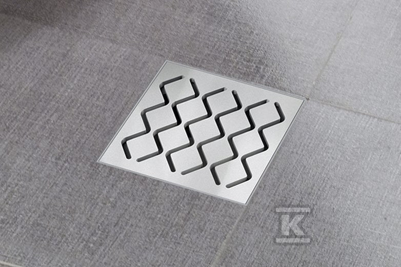 Kratka odpływowa SN501-nierdzewna, odpływ boczny