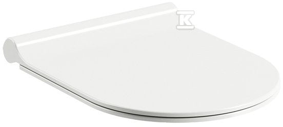 Deska sedesowa WC Uni chrome Slim wolnoopadająca biała