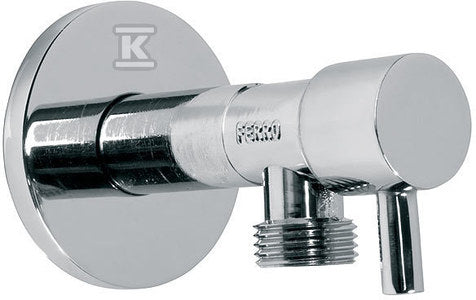 Zawór kątowy z głowicą ceramiczną 1/2"x1/2", uchwyt metalowy