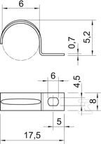 Obejma mocująca typ 604 6 G