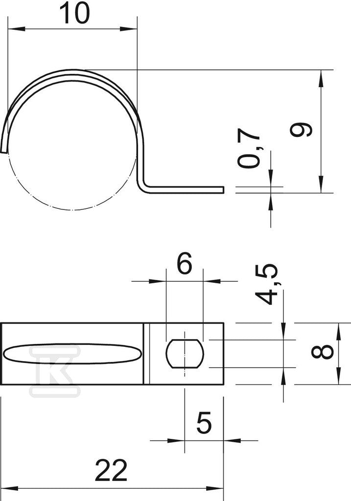 Obejma mocująca typ 604 10 G