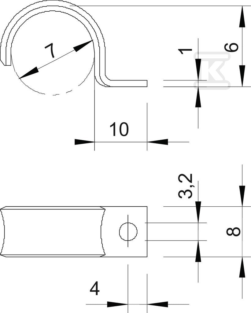 Obejma mocująca typ WN 7855 A 7