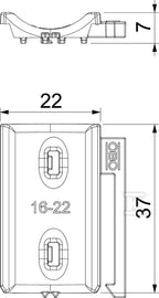 Kontrwanienka uniwersalna typ 2058UW 22 LGR