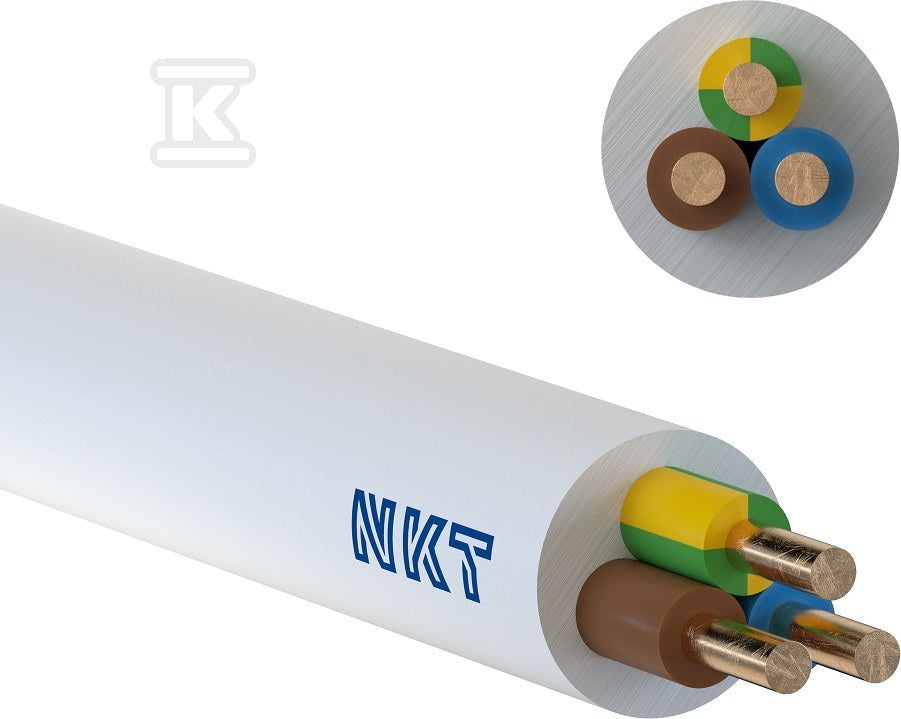 Przewód instalacyjny YDY żo 3x2,5 750V NKT