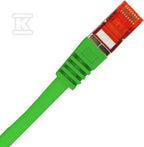Patchcord F/UTP kat.6 PVC 1.0m zielony ALANTEC