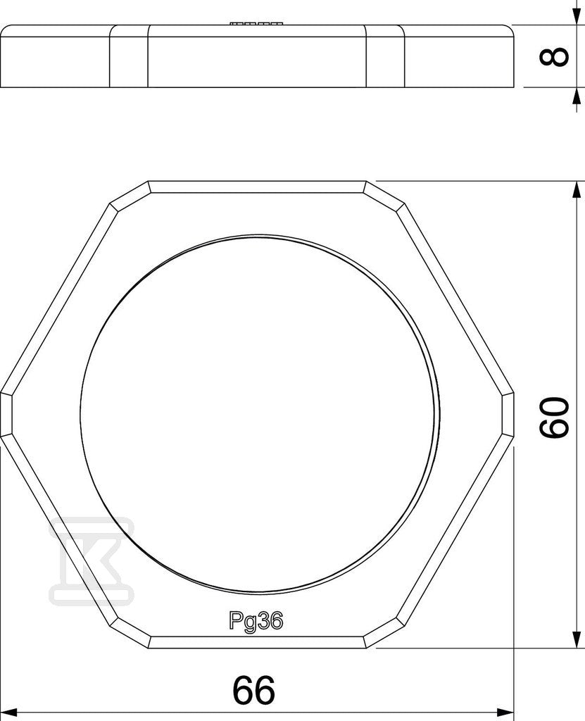 Kontrnakrętka typ 116 PG36