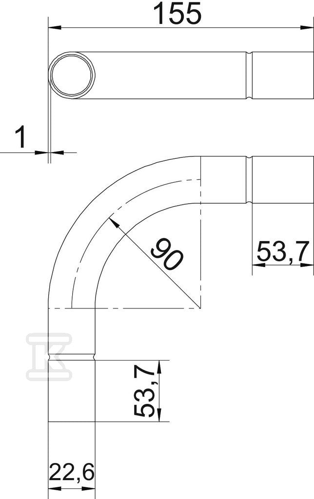 Kolanko rurowe typ SBN20 G