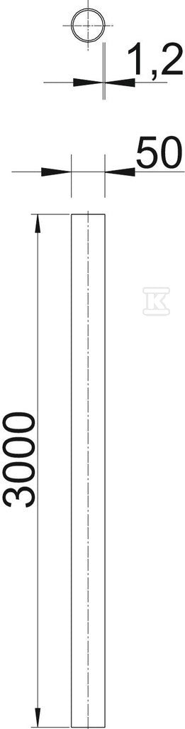 Rura stalowa typ S50W G