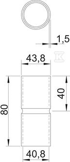 Mufa rurowa typ SV40W G