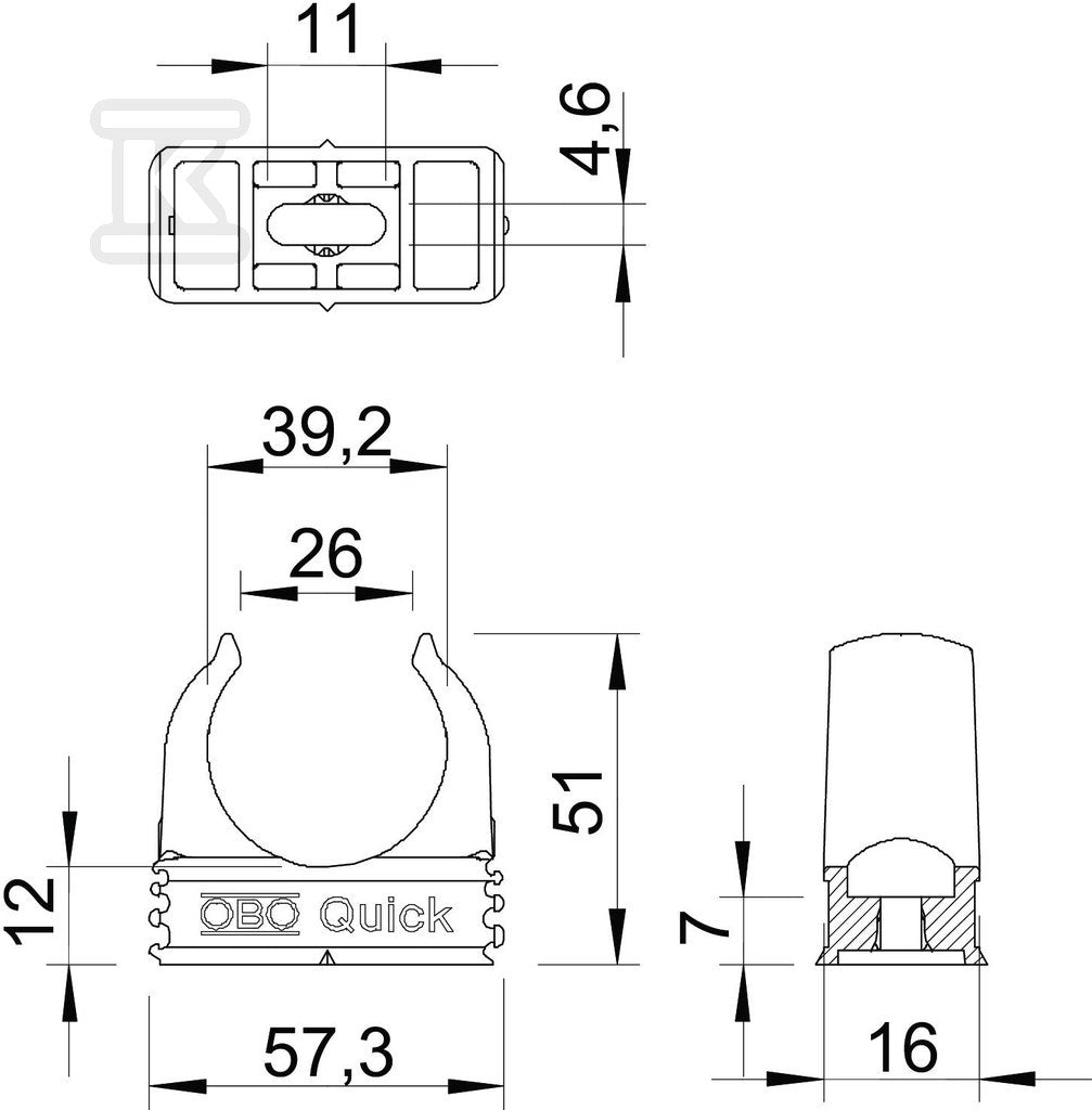 Obejma Quick typ 2955 M40