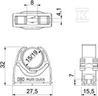 Obejma Multi-Quick typ M-Quick 15-19LGR