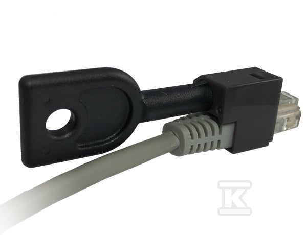 Blokada wtyku RJ45 przed nieautoryzowanym wypięciem, kolor szary ALANTEC