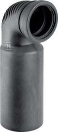 Kolano PE Silent-db20 HT 110x90/90 przyłączeniowe, krótkie o małym promieniu, do wiszącej miski WC, sanitarne, do kanalizacji wewnętrznej niskoszumowej, kolor czarny