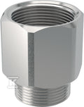 Złączka gwintowana nakrętno-wkrętna GW1 1/2"xGZ1 1/4", stalowa ocynkowana (kanalizacja HDPE)