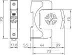 Ogranicznik przepięć, 1p Typ 1+2 (kl. B+C) typ V50-1-280