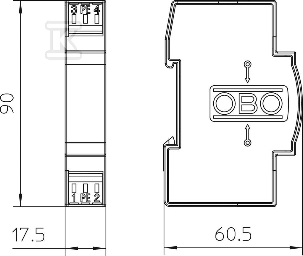 Bariera odgromowa 24V typ FLD 24