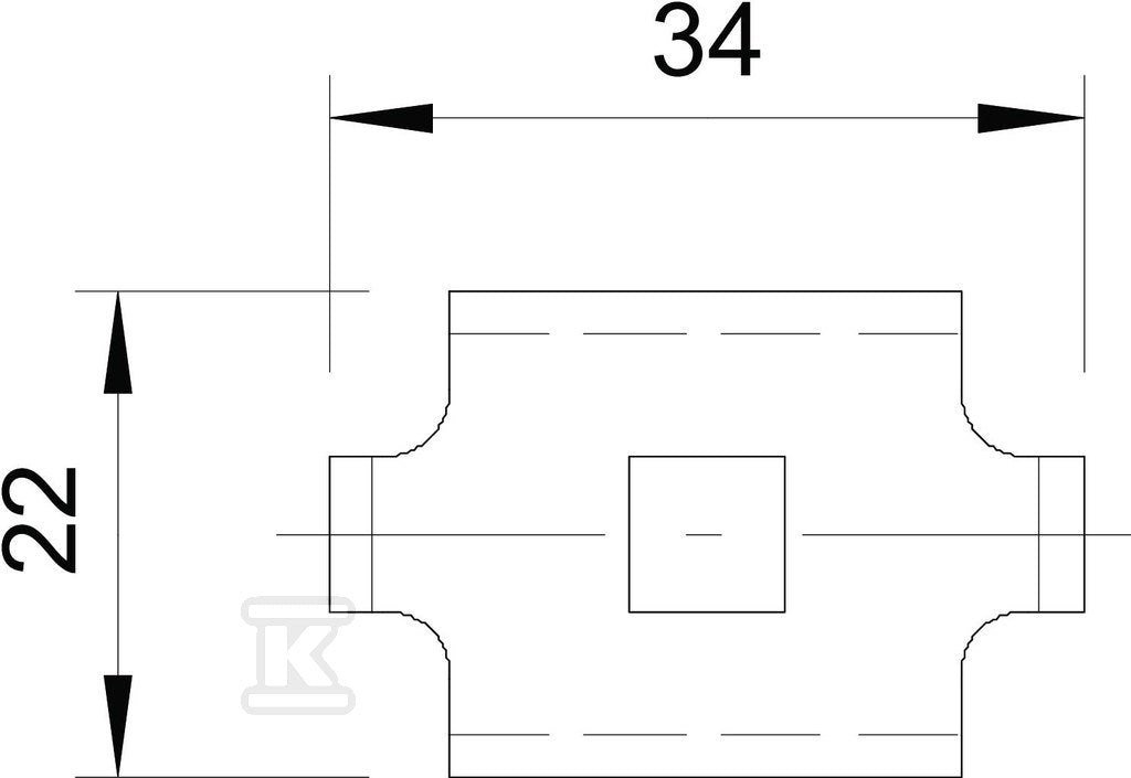 Zacisk, ocynk ogniowo-zanurzeniowy typ GKS 34 FT